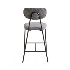 Cyan Counter Chair: Grey Linen